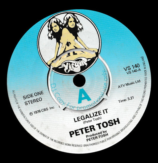 Image of Front Cover of 7" - /VG+ - PETER TOSH, Legalize It / Brand New Second Hand (Virgin; VS 140, UK 1976, Promo, 4-Prong Centre), ,  - 0216543C