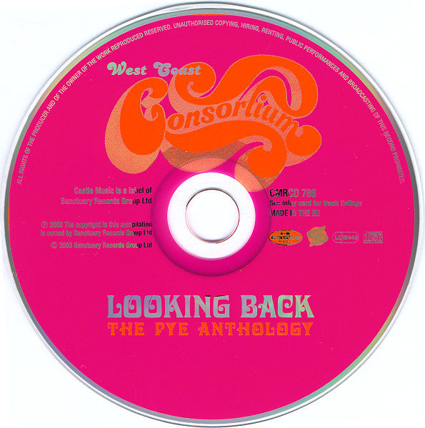 Image of Label Cover of CD - VG+/VG+ - WEST COAST CONSORTIUM, Looking Back - The Pye Anthology (Castle Music; CMRCD 786, UK 2003, Jewel Case), ,  - 0216508C