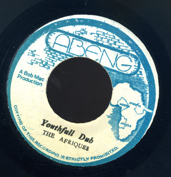 Image of Back Cover of 7" - /G+ - THE AFRIQUES, Youth Of Today (Abeng; none, Jamaica ), ,  - 0256257S