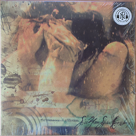 Image of Front Cover of 0246265S: LP - SEEYOUSPACECOWBOY, The Romance Of Affliction (Pure Noise Records; PNE334, UK & Europe 2022 Reissue, Insert, Beer & Green Pinwheel With Bone Splatter Vinyl, Ltd to 400) SIGNED by Connie Sgarbossa, Still In Opened Shrinkwrap With Hype Sticker  VG+/VG+