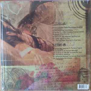 Image of Back Cover of LP - VG+/VG+ - SEEYOUSPACECOWBOY, The Romance Of Affliction (Pure Noise Records; PNE334, UK & Europe 2022 Reissue, Insert, Beer & Green Pinwheel With Bone Splatter Vinyl, Ltd to 400), SIGNED by Connie Sgarbossa, Still In Opened Shrinkwrap With Hype Sticker,  - 0246265S