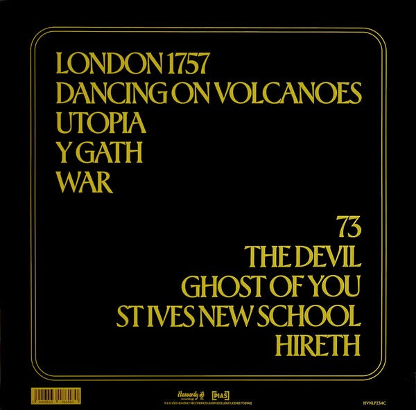 Image of Back Cover of LP - VG+/EX - GWENNO, Utopia (Heavenly; HVNLP234C, UK 2025, Stickered Plastic Sleeve, Inner, Pink Vinyl), Corner crease,  - 1326360E