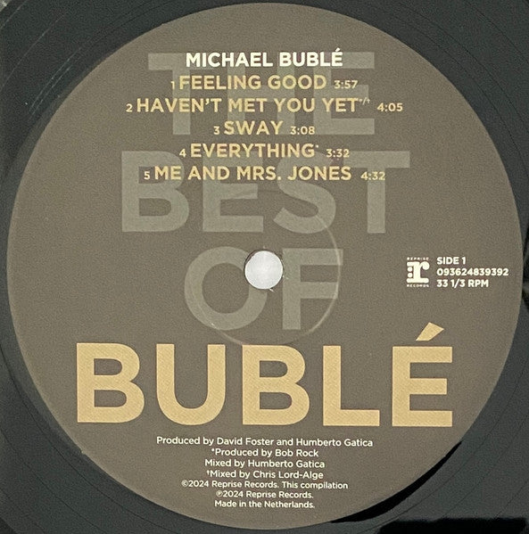 Image of Label Cover of 2xLP - EX/EX - MICHAEL BUBL , The Best Of Bubl  (Reprise Records; 093624839392, Europe 2024, Gatefold, Insert), Opened Instore, Still In Stickered Shrinkwrap,  - 0346004S