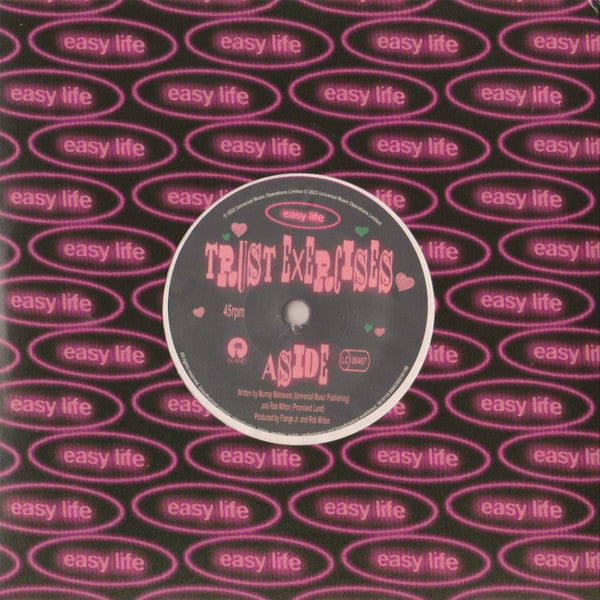 Image of Front Cover of 7" - EX/EX - EASY LIFE, Trust Exercises (Island Records; 5518119, UK 2023, Picture sleeve, Pink Vinyl), ,  - 0326031E