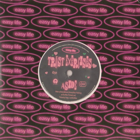 Image of Front Cover of 7" - EX/EX - EASY LIFE, Trust Exercises (Island Records; 5518119, UK 2023, Picture sleeve, Pink Vinyl), ,  - 0326031E
