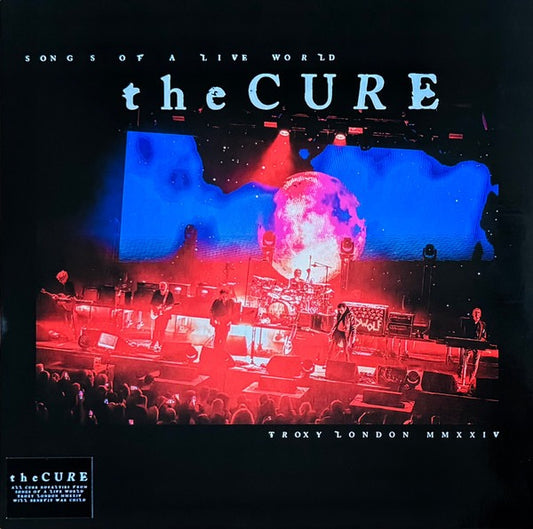 Image of Front Cover of LP - VG+/VG+ - THE CURE, Songs Of A Live World: Troxy London MMXXIV (Fiction Records; 7563324, Europe 2025, Inner, 180 Gram Black Vinyl), ,  - 1046173S