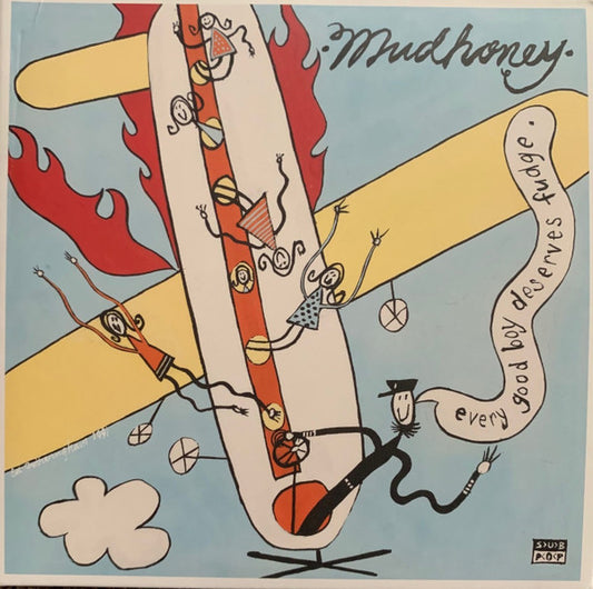 Image of Front Cover of 0336071E: 2xCD - MUDHONEY, Every Good Boy Deserves Fudge (Sub Pop; SP1414, US 2021, Gatefold, 2 Inners & Booket)   VG+/VG+
