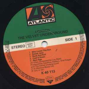 Image of Label Cover of LP - VG/G - THE VELVET UNDERGROUND, Loaded (Atlantic Orange & Green GEMA/Biem ; K40113, Europe 1980s Reissue, Barcoded Sleeve), ,  - 2616069C