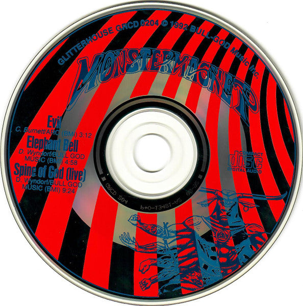 Image of Label Cover of 0316064C: CDs - MONSTER MAGNET, Evil (Glitterhouse Records; GRCD 204, Germany 1992, CD Single Case)   VG+/VG+