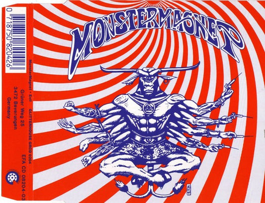 Image of Front Cover of CDs - VG+/VG+ - MONSTER MAGNET, Evil (Glitterhouse Records; GRCD 204, Germany 1992, CD Single Case), ,  - 0316064C