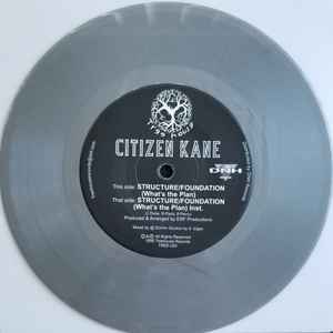 Image of Front Cover of 7" - /EX - CITIZEN KANE, Structure/Foundation (What's The Plan) (Treehouse Records; TREE-020, Canada 2019, Grey Vinyl), ,  - 0356076S