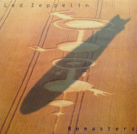 Image of Front Cover of 3xLP - G+/G+ - LED ZEPPELIN, Remasters (Atlantic; ZEP1, UK 1990, Triple Gatefold, 3 Black Inners), Light marks and hairlines, decent gloss, Sleeve intact but has some spots of staining and peeling damage inside gatefold,  - 2216087C