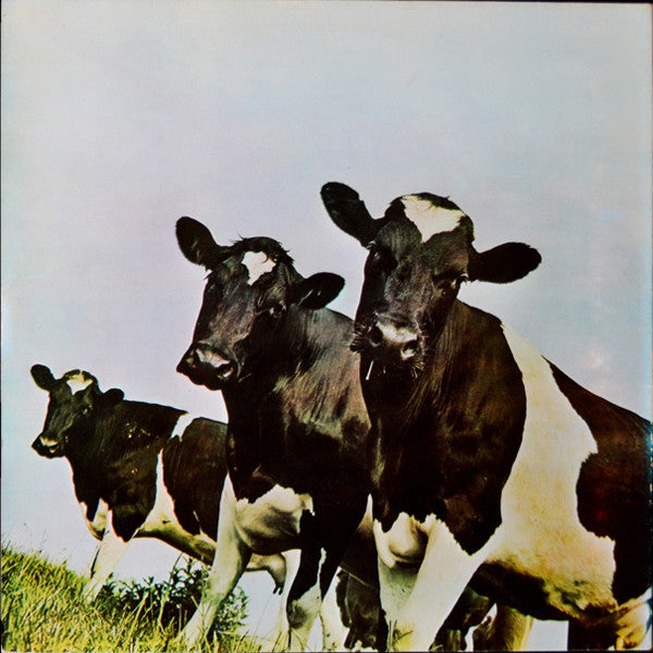 Image of Back Cover of LP - VG/VG+ - PINK FLOYD, Atom Heart Mother (Harvest; 8E 064-04 550, Portugal 1970, Gatefold, 8E 072 Sticker and Circular V Sticker on inside of Gatefold), Spine Wear,  - 0326139E