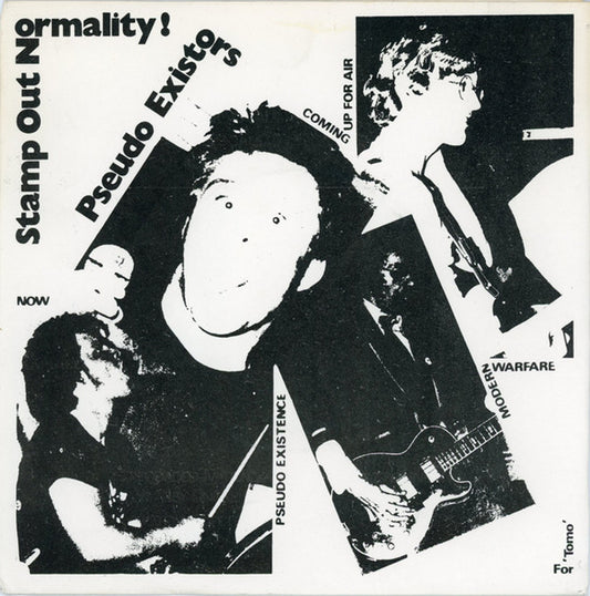Image of Front Cover of 7" EP - VG+/EX - PSEUDO EXISTORS, Stamp Out Normality! (Dead Good Records ; DEAD 2, UK 1979, Stamped White Label, Fold Over Sleeve), Ring Wear On Rear Flap Of Sleeve,  - 0326235E