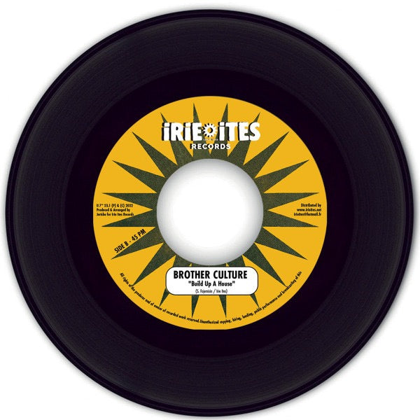Image of Back Cover of 7" - /VG - ANTHONY B / BROTHER CULTURE, Raggamuffin / Build Up A House (Irie Ites Records; II 7'' 23.1, Europe 2022), Writing on labels and some light marks. Strong VG.,  - 0316185C