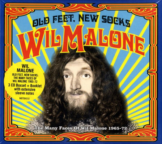 Image of Front Cover of 3xCD - VG+/VG+ - WIL MALONE, Old Feet, New Socks (The Many Faces Of Wil Malone 1965-72) (Morgan Blue Town; MBTBX032, UK 2024, Gatefold In Stickered Shrinkwrap), ,  - 3956221S