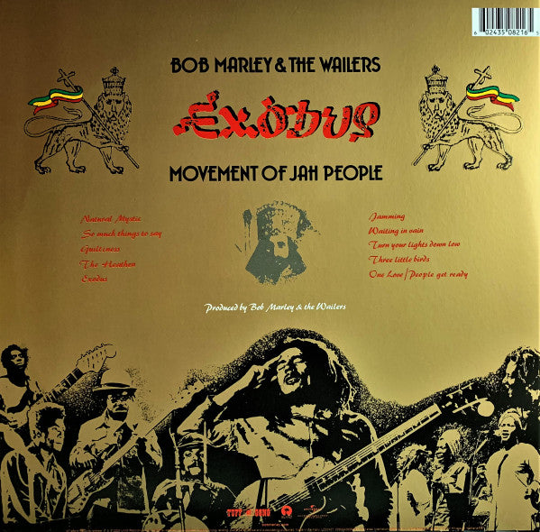 Image of Back Cover of 0326250E: LP - BOB MARLEY AND THE WAILERS, Exodus (Tuff Gong; 00602435082165, Europe 2020 Reissue, Inner & Insert, Half Speed Mastering)   VG+/EX
