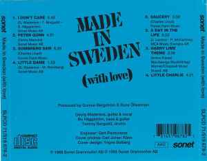 Image of Back Cover of 0336181E: CD - MADE IN SWEDEN, Made In Sweden (With Love) (Sonet; SLPCD 71/519 678-2, Sweden 1993, Jewel Case, Booklet)   VG+/VG+