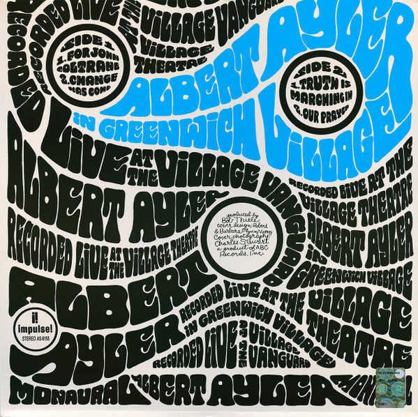 Image of Back Cover of LP - EX/EX - ALBERT AYLER, In Greenwich Village (Impulse!; AS-9155, Russia 2022 Reissue, Gatefold), ,  - 0326265E
