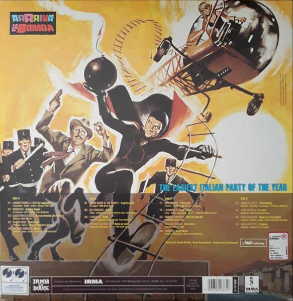 Image of Back Cover of 0346227S: 2xLP - VARIOUS, Arriva La Bomba (Irma; IRMA 489686, Italy 1998, Gatefold, 2 Inners) Light edge wear. Disc 1 closer to VG+, both play clean.   VG+/G+