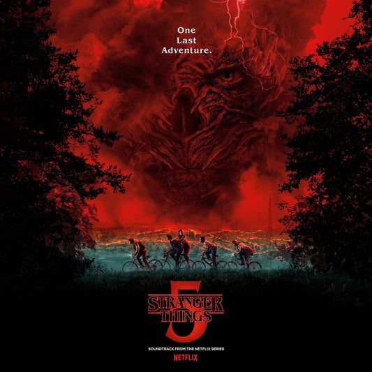 Image of Front Cover of 9032603C: LP - VARIOUS ARTISTS, Stranger Things: Soundtrack From The Netflix Series, Season 5 (Legacy; 19958408091, Europe 2026, Limited Indies Exclusive Sea Blue Smoke LP)   NEW/NEW