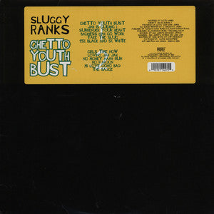 Image of Front Cover of 0316299C: LP - SLUGGY RANKS, Ghetto Youth Bust (Profile Records; PRO-1457-1, US 1994, Promo, Stickered Plain Sleeve)   VG+/VG+