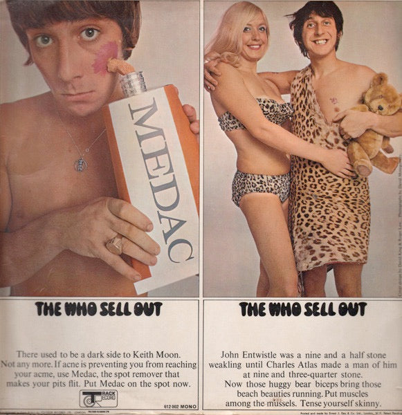 Image of Back Cover of LP - VG/VG - THE WHO, Sell Out (Track; 612002, UK 1967, Laminated Sleeve, No Poster, Mono), Light hairlines. Small creases to sleeve.,  - 2326044E