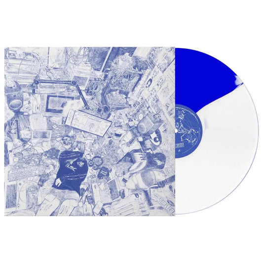 Image of Front Cover of 9032612C: LP - NINAJIRACHI, I Love My Computer (Deadair; DA22, Europe 2026, Half Blue & Half White Coloured Vinyl)   NEW/NEW