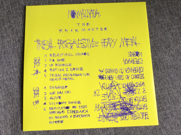 Image of Back Cover of 0326281E: LP - NORMAL NADA THE KRAKMAXTER, Tribal Progressive Heavy Metal (Nyege Nyege Tapes; NNT044, Uganda 2023, Black Inner) Still in shrinkwrap.   VG+/VG+