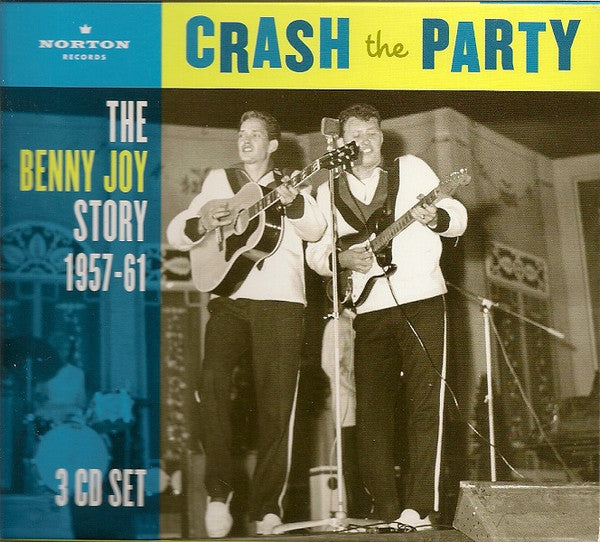 Image of Front Cover of 3xCD - VG+/VG+ - BENNY JOY, Crash The Party - The Benny Joy Story 1957-1961 (Norton Records; CED-351/1-2-3, US 2009, Box Set), ,  - 0356183S
