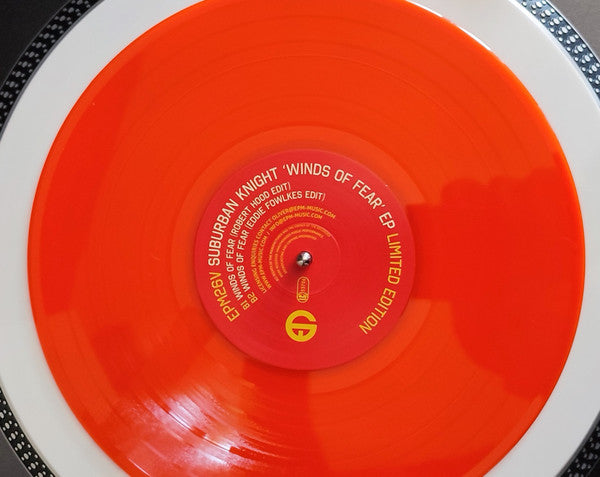 Image of Back Cover of 10" EP - /VG - SUBURBAN KNIGHT, Winds Of Fear (EPM Music; EPM26V, Netherlands 2023, Plain Sleeve, Orange Vinyl), , A Winds Of Fear	B1 Winds Of Fear (Robert Hood Edit)B2 Winds Of Fear (Eddie Fowlkes Edit) - 0326399E