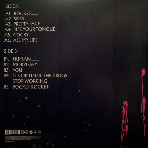 Image of Back Cover of 0456138S: LP - ROBBIE WILLIAMS, BRITPOP (Columbia Records; 19802974181, Europe 2026, Standard Sleeve, Inner, Indies Exclusve White Vinyl)   NEW/NEW