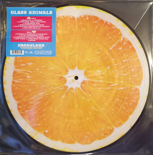 Image of Front Cover of 0446004S: LP - GLASS ANIMALS, Dreamland (Polydor; 3507985, Europe 2020, Stickered Plastic Sleeve, Picture Disc, Tangerine edition)   VG+/VG+