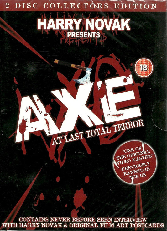 Image of Front Cover of 2xDVD - VG+/VG+ - FREDERICK F. FRIEDEL, Axe - At Last Total Terror (ILC; DVD2972, UK 2006, Slipcase, 8 Postcards, Collector's Edition), ,  - 0436018E