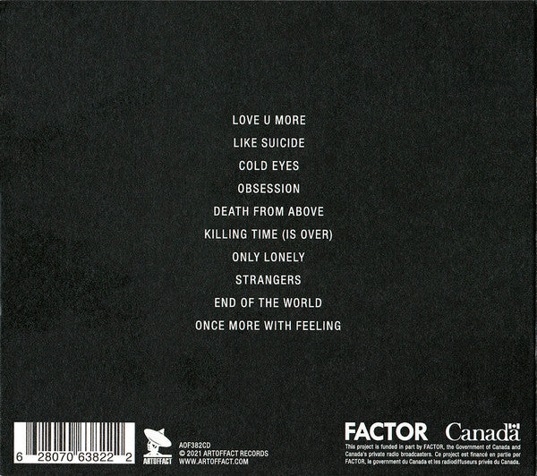 Image of Back Cover of CD - VG+/VG - ACTORS, Acts Of Worship (Artoffact Records; AOF382CD, Canada 2021, Digipak), ,  - 0436055E