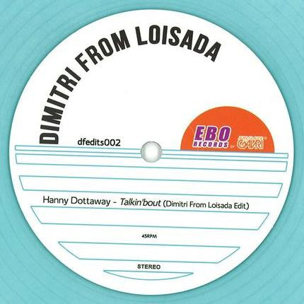 Image of Front Cover of 0446098S: LP - DIMITRI FROM LOISADA, Talkin'bout / La Victoria Xocolat (Ebo Records; dfedits002, UK 2014, Record Store Day, Limited Edition, Clear Blue)   /VG+