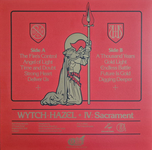 Image of Back Cover of 0446113S: LP - WYTCH HAZEL, IV: Sacrament (Bad Omen Records; OMEN029, UK & US 2023, Insert, Limited Edition, Clear, 180g)   EX/EX