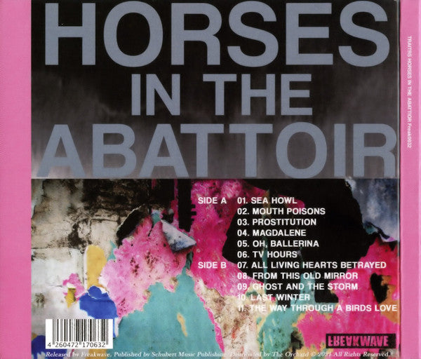 Image of Back Cover of CD - VG+/VG+ - TRAITRS, Horses In The Abattoir (Freakwave; Freak0032, Worldwide 2021, Digipak), ,  - 0436043E