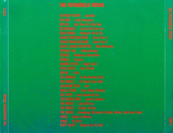 Image of Back Cover of CD - VG+/VG+ - VARIOUS, The Psychedelic Voyage (Bon Voyage) (Not On Label; CAMCD 01,  , Jewel Case, Unofficial), ,  - 0436062E