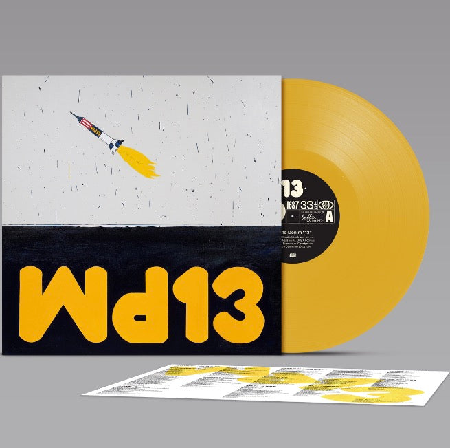 Image of Front Cover of LP - NEW/NEW - WHITE DENIM, 13 (Bella Union; BELLA1687V, UK 2026, Insert, Standard Yellow Vinyl Edition), ,  - 1856020S