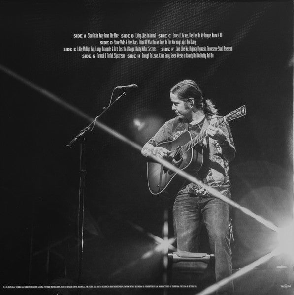 Image of Back Cover of 5xLP - EX/EX - BILLY STRINGS, Live In Rosemont + The Self-Titled EP (Third Man Records; TMR-1149,  2025, Gatefold & Single Sleeve, 4 x 180 Gram Randomly Mixed Vinyl, 1 x 180 Gram Black Vinyl), SEALED, 4LP packaged in a wide-spined gatefold.12" EP packaged in a standard cover. - 3546291S