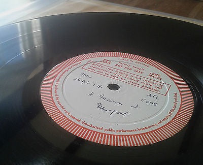 Image of Back Cover of LP - G+/G+ - HERBIE MANN, Live At Newport (Atlantic; ATL 5008, UK 1964, Test Pressing, Laminated Front Sleeve, Factory Sample, Hand-Written Labels), Laminate peeling. Only light marks to disc - plays well. ,  - 0416211C