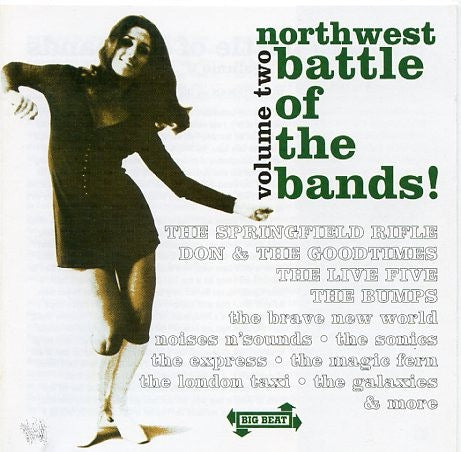 Image of Front Cover of CD - VG+/VG+ - VARIOUS, Northwest Battle Of The Bands Volume Two (Big Beat Records; CDWIKD 207, UK 2001, Jewel Case), Nice copy showing minimal sign of use.,  - 0436090E