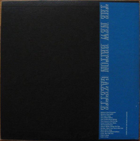 Image of Back Cover of LP - VG+/VG+ - EWAN MACCOLL AND PEGGY SEEGER, The New Briton Gazette (Folkways Records; FW 8732, US 1960, Folkways style sleeve, Booklet), ,  - 0426030E