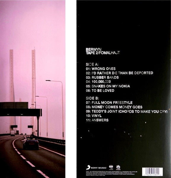 Image of Back Cover of LP - NEW/NEW - BERWYN, Tape 2/Fomalhaut (Columbia; 19439711891, UK & Europe 2021, Booklet & Inner, Orange Translucent Vinyl), ,  - 0236268E