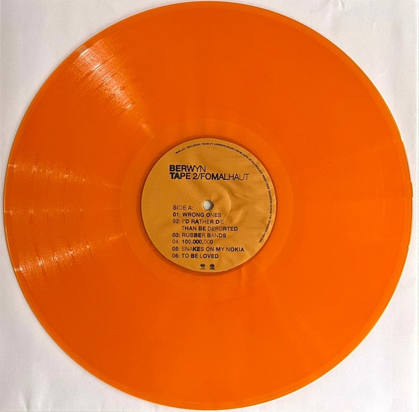 Image of Label Cover of LP - NEW/NEW - BERWYN, Tape 2/Fomalhaut (Columbia; 19439711891, UK & Europe 2021, Booklet & Inner, Orange Translucent Vinyl), ,  - 0236268E