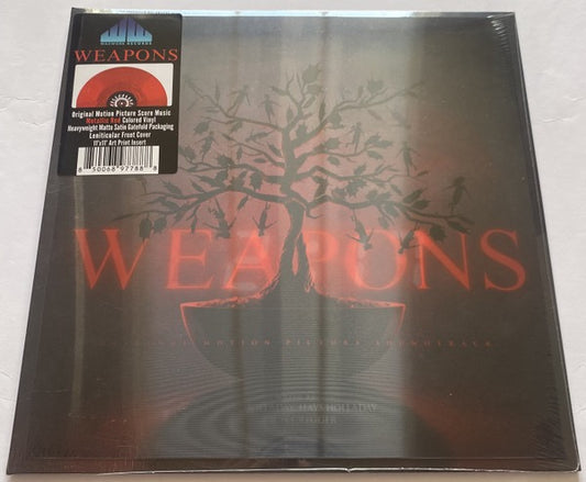 Image of Front Cover of LP - NEW/NEW - RYAN HOLLADAY, HAYS HOLLADAY, ZACH CREGGER, Weapons (Original Motion Picture Soundtrack) (Waxwork Records; WW226, US 2025, Lenticular Sleeve, Insert, Metallic Red Vinyl), ,  - 0416255C