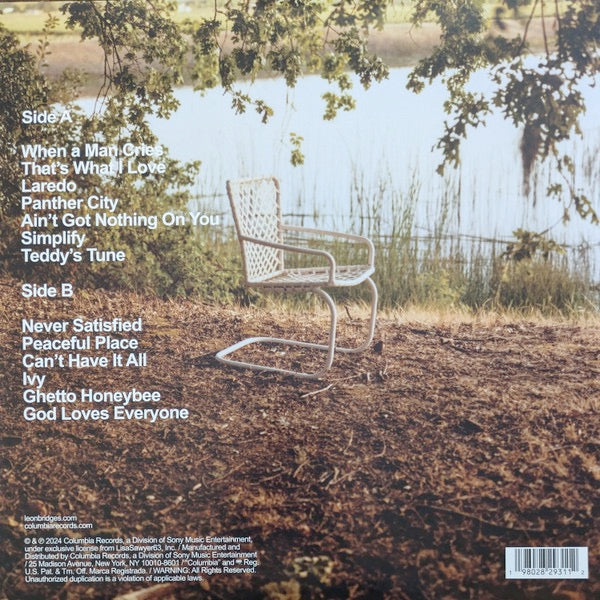 Image of Back Cover of LP - NEW/NEW - LEON BRIDGES, Leon (Columbia; 19802829311, UK 2024, Gatefold, Insert, Black Vinyl), ,  - 0416304C