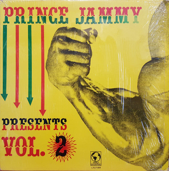 Image of Front Cover of 0416300C: LP - VARIOUS ARTISTS, Prince Jammy Presents Vol. 2 (Live And Love; LALP 004, US 1986, Pasteback Sleeve) Lots of light marks, groovewear; plays above grade. Great looking sleeve.  VG+/G+