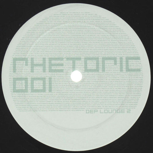 Image of Front Cover of 12" - /VG - DEPARTURE LOUNGE, Dep Lounge (Rhetoric; RHET 001, UK 1998), ,  - 2226156E